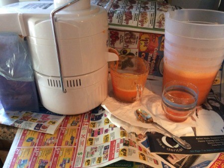 Homemade Fruit and Veggie Turmeric Juice