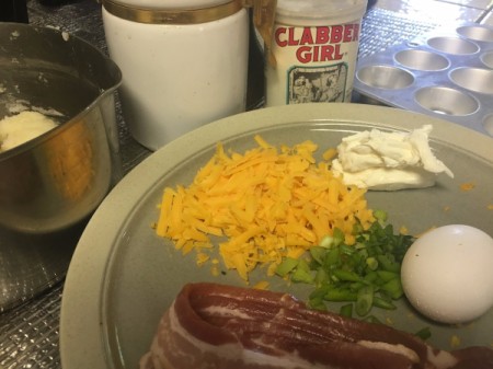 ingredients stacked on tray