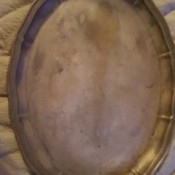 Value of Old Silver Tray Without Markings - tarnished silver tray