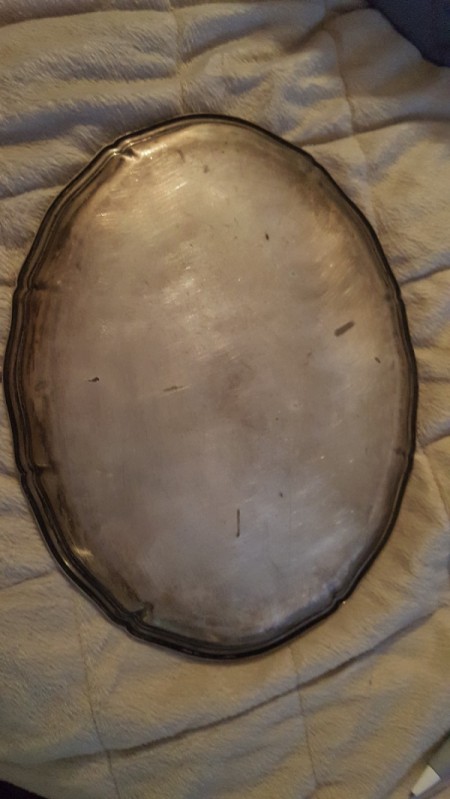 Value of Old Silver Tray Without Markings