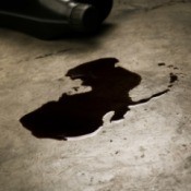Oil Leaked onto Concrete Floor