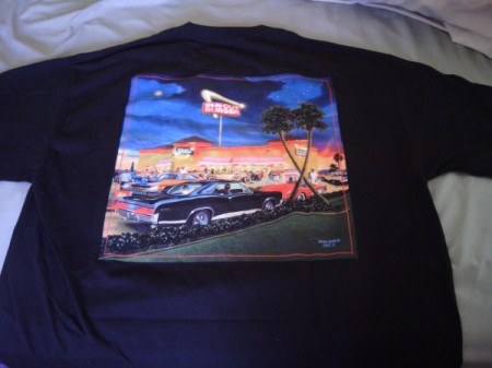 A black T-shirt from In-N-Out Burger.