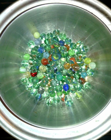 How to Make Crystallized Marbles - crystallized marbles in the bowl