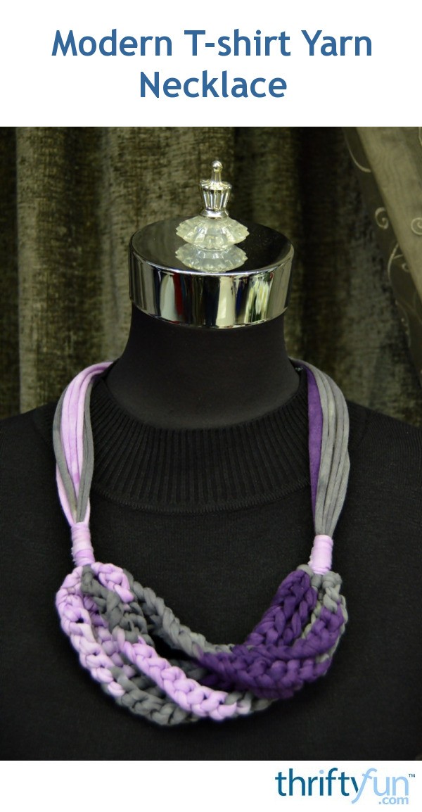 Modern Tshirt Yarn Necklace ThriftyFun
