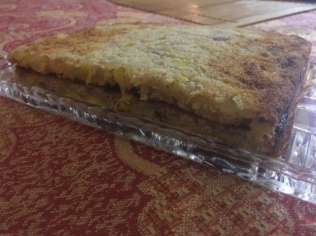 baked cake ready to cut