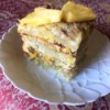 Vegan Pineapple Banana Cake on plate