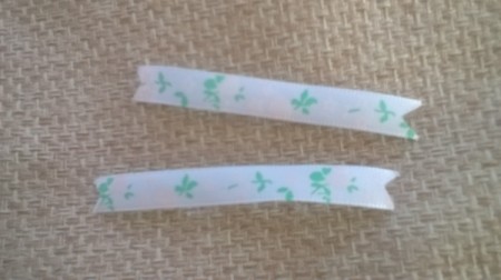 Ribbon and Cord Brooch - cut a "v" at each end