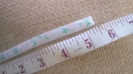 Ribbon and Cord Brooch - measure ribbon at 4 inches