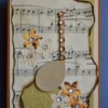 Vintage Music Birthday Card - finished card