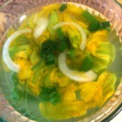 Green Pumpkin Flower Soup