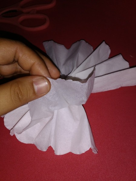 Paper Pom Poms - pull up layers