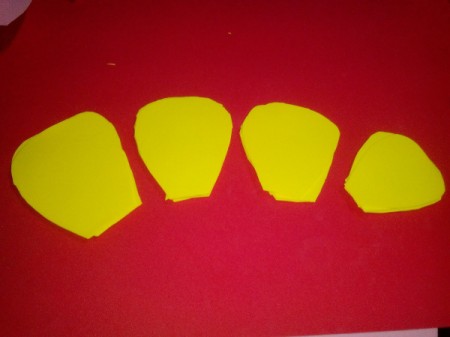 Rubber Foam Roses - petals in a smaller size