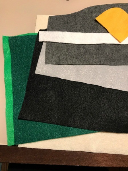 Pennant Flag Kids Room Decor - felt pieces