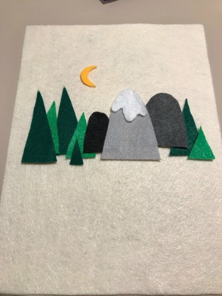 Pennant Flag Kids Room Decor - checking arrangement of components of scene