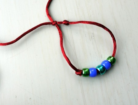 Surfer Dude Wrist Band - knot tightened