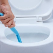 Cleaning Toilet Bowl