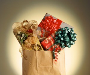 Gift Bag Stuffed with Gifts