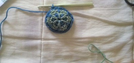 Crocheted Turtle - work these stitches with color #1