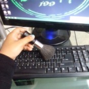 Make Up Brush for Cleaning - using brush to clean keyboard