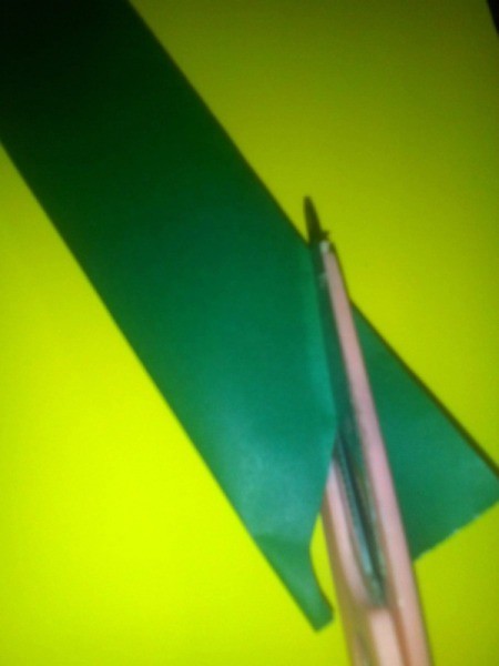 Folded Paper Leaf - fold paper in half and cut out simply designed leaf shapes