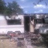 Help After the Red Cross Helps House Fire Victims - burned out motor home