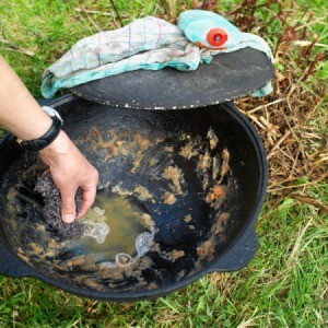 Cleaning a Cast Iron
Skillet