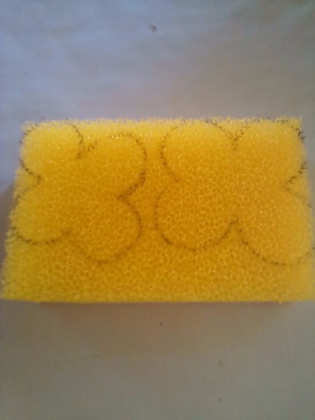 Sponge Car Air Freshener - cross shape created