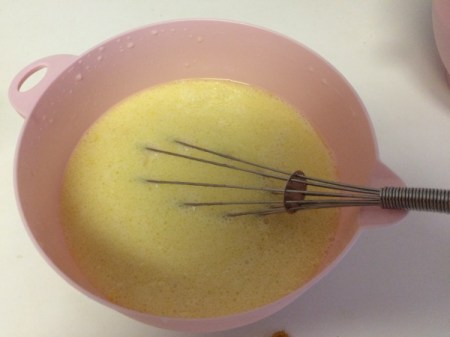 liquid ingredients in bowl