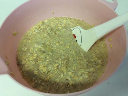 liquid in gradients added to the oatmeal