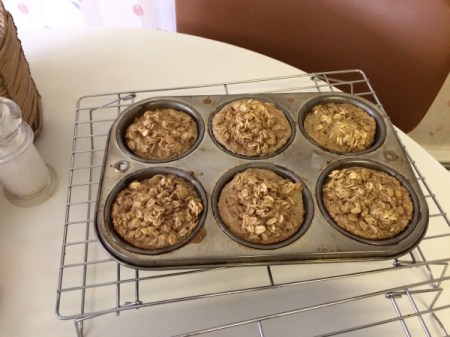 Baked Banana Oatmeal Cups in muffin tins
