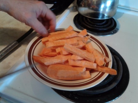 cut Sweet Potato Fries