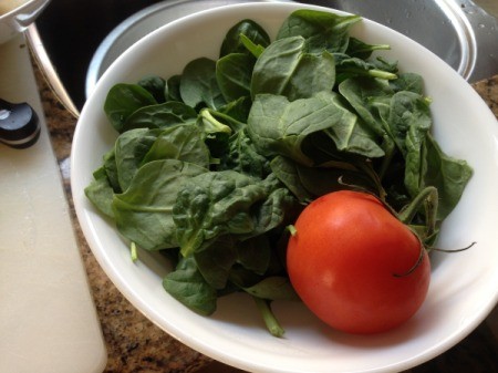 spinach and tomato