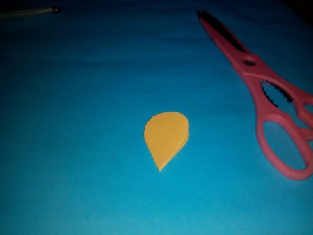 Layered Paper Flowers - cut to curve the top of the cone to create a petal