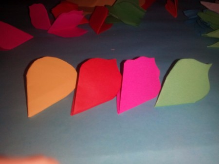 Layered Paper Flowers - fold other colors