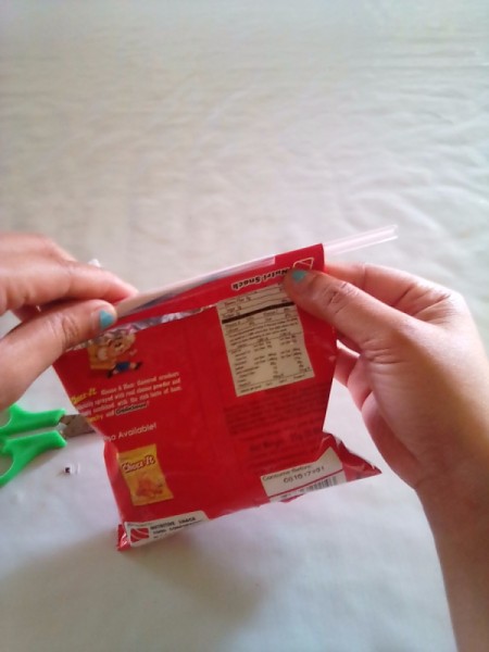 Sealing Food Packaging with a Drinking Straw