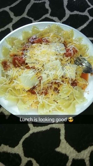 Bow Tie Pasta with Fire Roasted Tomatoes and Cheese