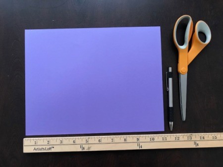 Handmade Pinwheel Mobile - paper, ruler, scissors, and pen