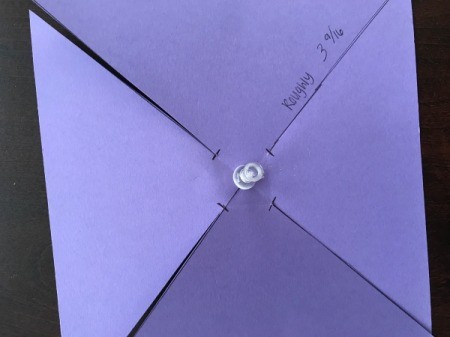 Handmade Pinwheel Mobile - cut the lines