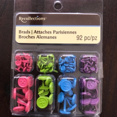 Handmade Pinwheel Mobile - package of brads