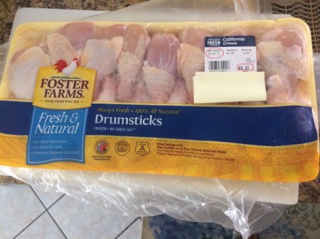 package of drumsticks