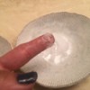 Salt for Removing Super Glue  from Fingers - damp salt on fingertip