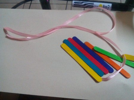 Father's Day Popsicle Stick Token of Affection - cut two pieces