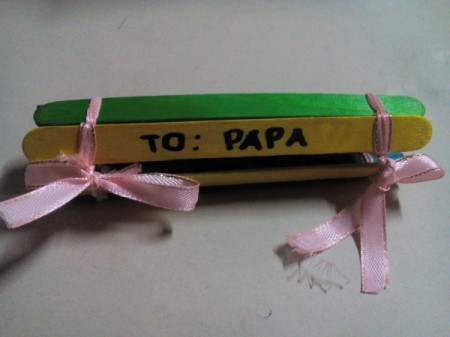 Father's Day Popsicle Token of Affection - ready to give to dad