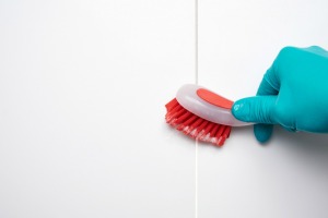 Scrubbing Mold from Bathroom Tile