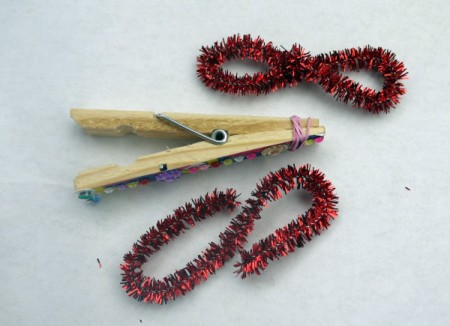 Dragonfly Fridge Magnet - twist each half into a figure 8