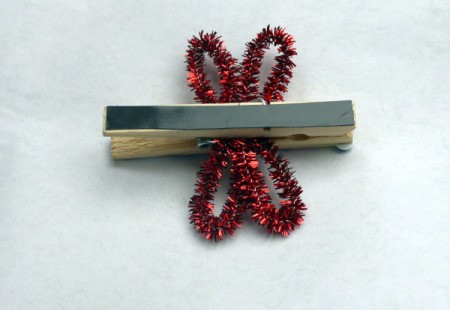 Dragonfly Fridge Magnet - tape in place