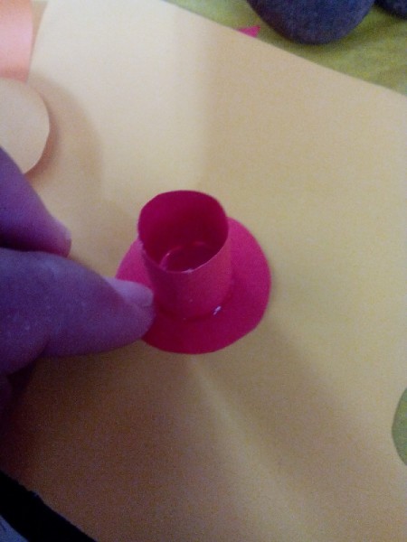 Father's Day Rock Art - glue to one circle