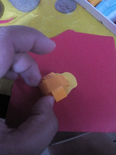 Father's Day Rock Art - forming a baseball cap