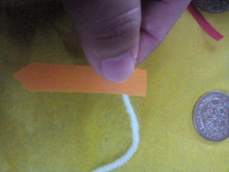 Father's Day Rock Art - roll the other end onto a piece of string and glue in place