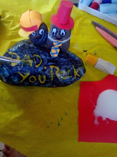 Father's Day Rock Art